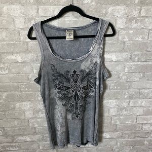 Women’s tank top with rhinestones